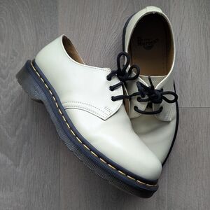 Dr. Martens Cream Leather Shoes